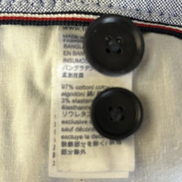 Tommy Hilfiger Chino Shorts Chino Mens Size 32 Blue Flat Front Pockets - Picture 5 of 7